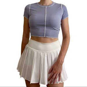 Light Blue Garage Crop Top